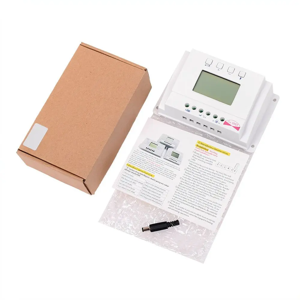 Intelligent PWM Solar Controller 20A 12V 24V Auto For Baozhiyang LCD Screen Regulator Photovoltaic Battery Power Management Tool
