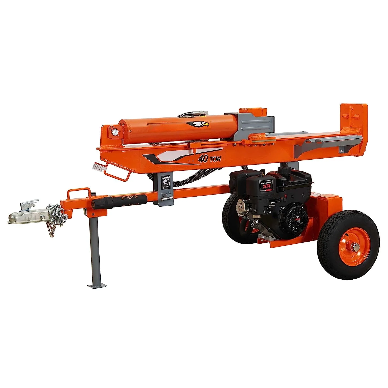 Gas Log Splitter 40 Ton 2-way Full Beam Briggs & Stratton Engine XR1450 Solid Stamped Steel Fenders