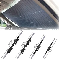 Parasol retráctil para parabrisas de coche, cortina para ventana delantera y trasera, bloqueador solar plegable Universal, aislamiento térmico, Protector Anti-UV