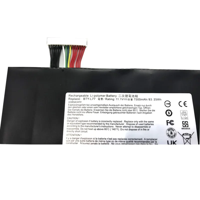 Imagem -05 - Bateria do Portátil para Msi Gt72 2qd Gt72s 6qf Gt72vr Wt72 Ms1781 Ms-1782 Ms-1783 2pe022cn 2qd-1019xcn 2qd292xcn Lmdtk-bty-l77