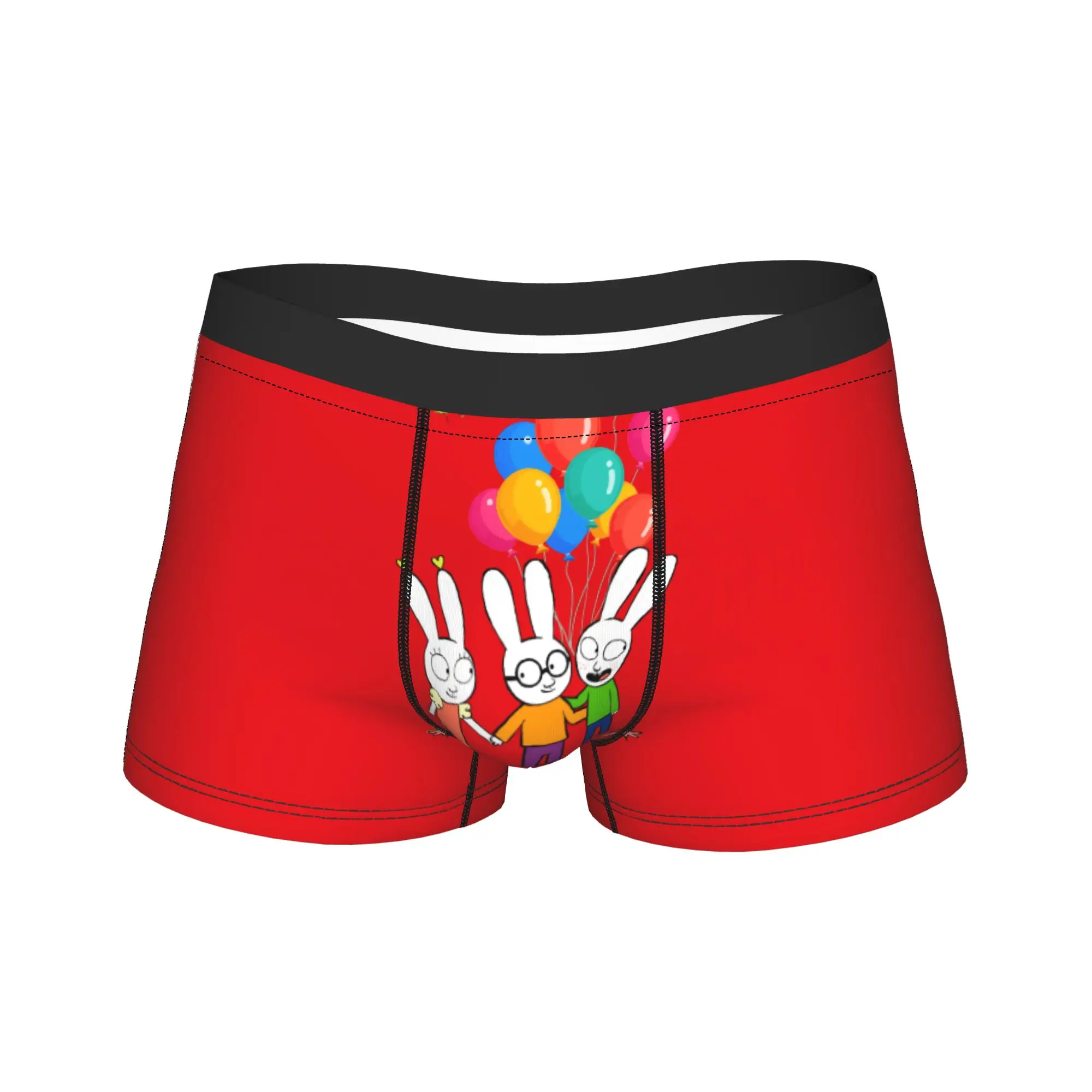 Sexy Boxer Simons Rabbit Shorts Panties Briefs Men Underwear French Cartoon Soft Underpants for Homme Plus Size