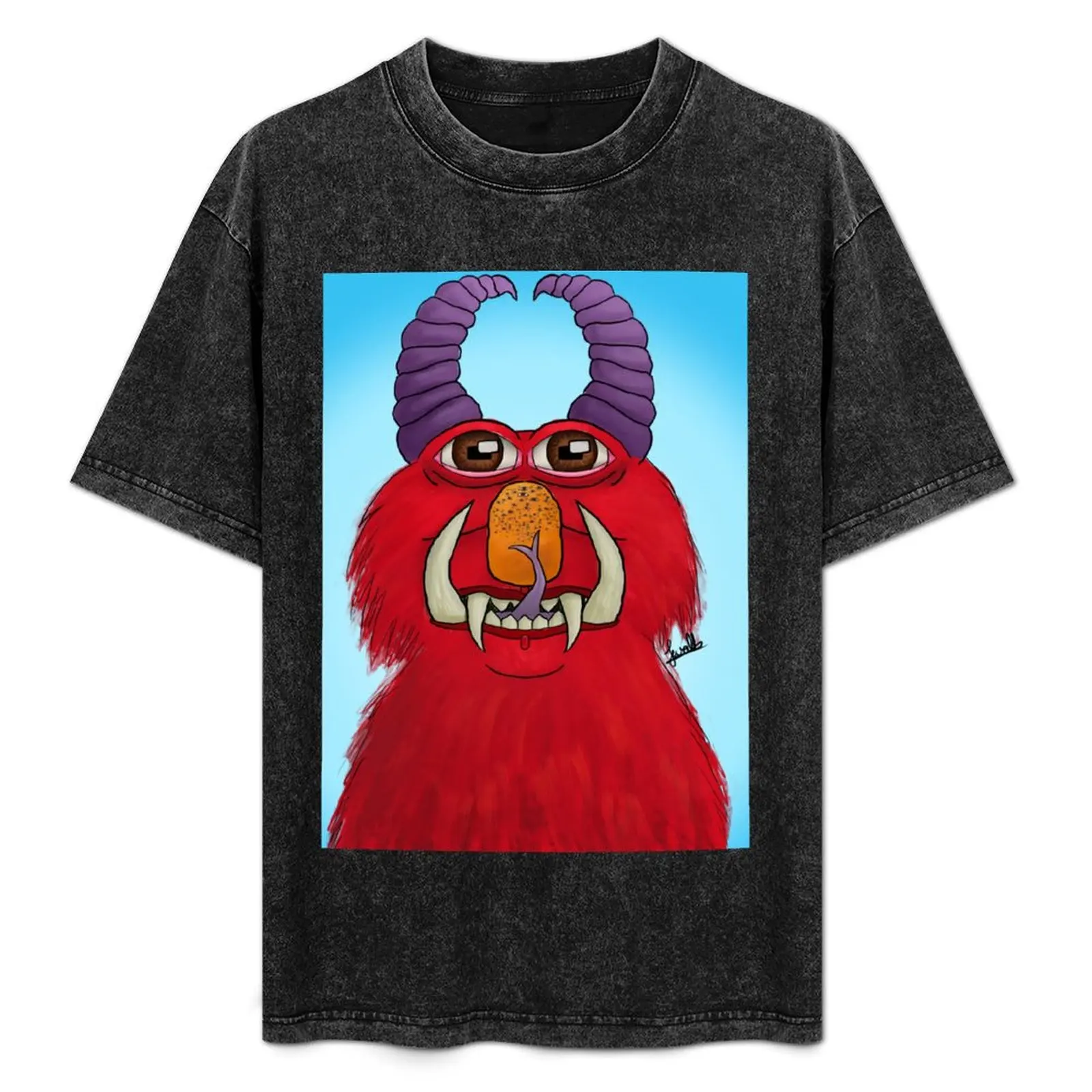 Elmo? T-Shirt vintage graphic tee plus size tops vintage anime shirt T-shirt men