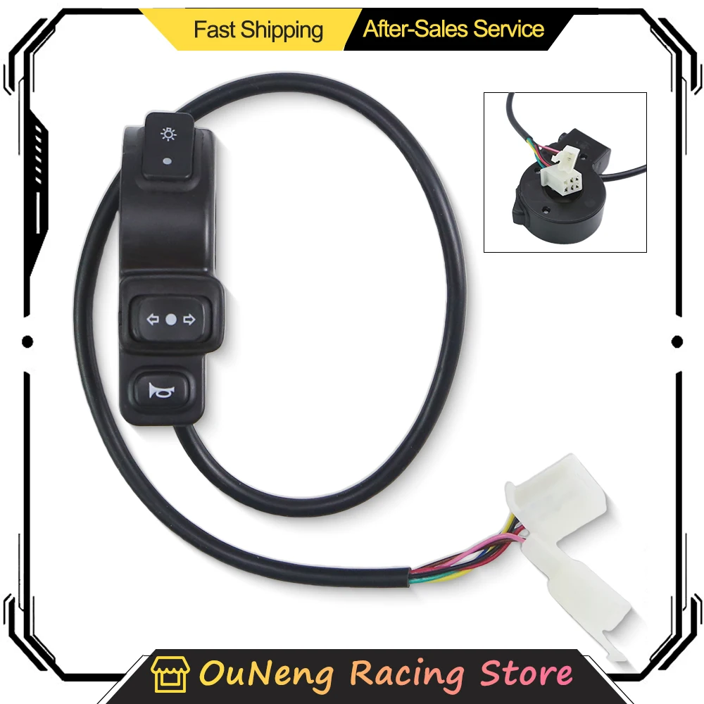 Universal Motorcycle Handlebars 3 In1 Switch Turn Signal Horn ON/OFF Button 22mm  For Honda Suzuki Kawasaki