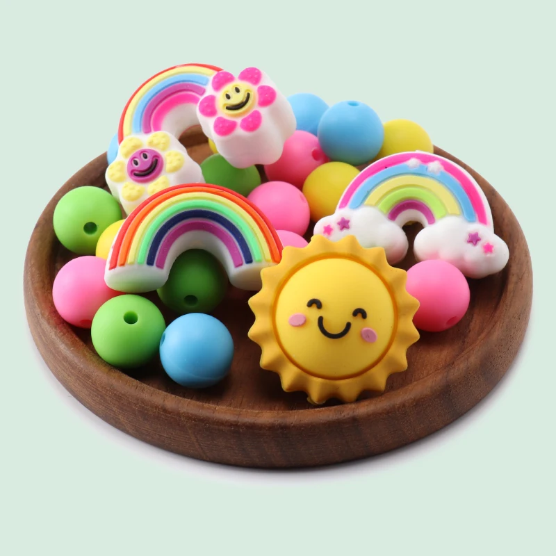 Spese di spedizione MIX di perline di silicone casuali