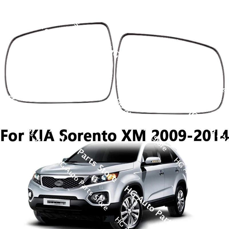 

For KIA Sorento XM 2009-2013 2014 876112P000 876212P000 Car Exterior Wing Door Side Rearview Mirror Lens Glass with Heating