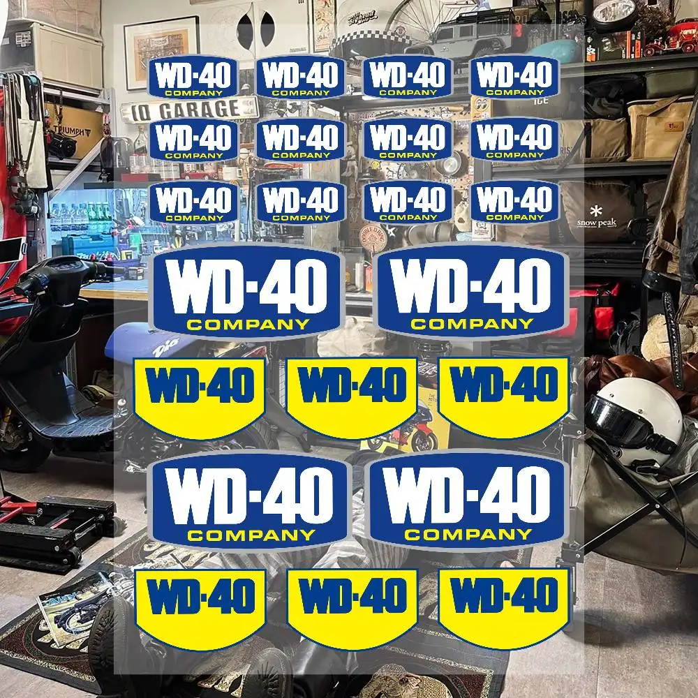 Wd-40 Anime Stickers Set Waterproof Vinyl Decals For Laptop Phone Case Helmet Motorcycle Skateboard Car Luggage