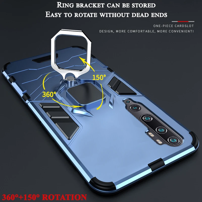 Armor Case For Xiaomi Mi Max 3 Mix 2 2s Max3 Shockproof Ring Stand Back Coque for Poco M6 X6 F6 Pro X 6 X6Pro Phone Cover