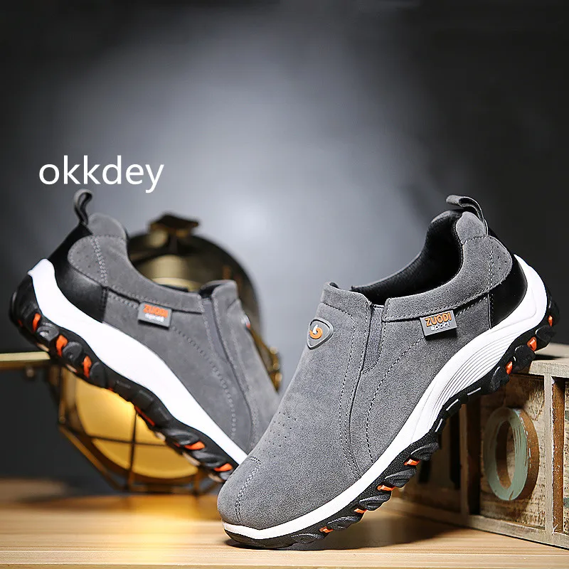 New Men Casual Sneakers Outdoor Waterproof Round Toe Platform Walking Lightweight Safety Shoes for Men Designer Replica Shoes