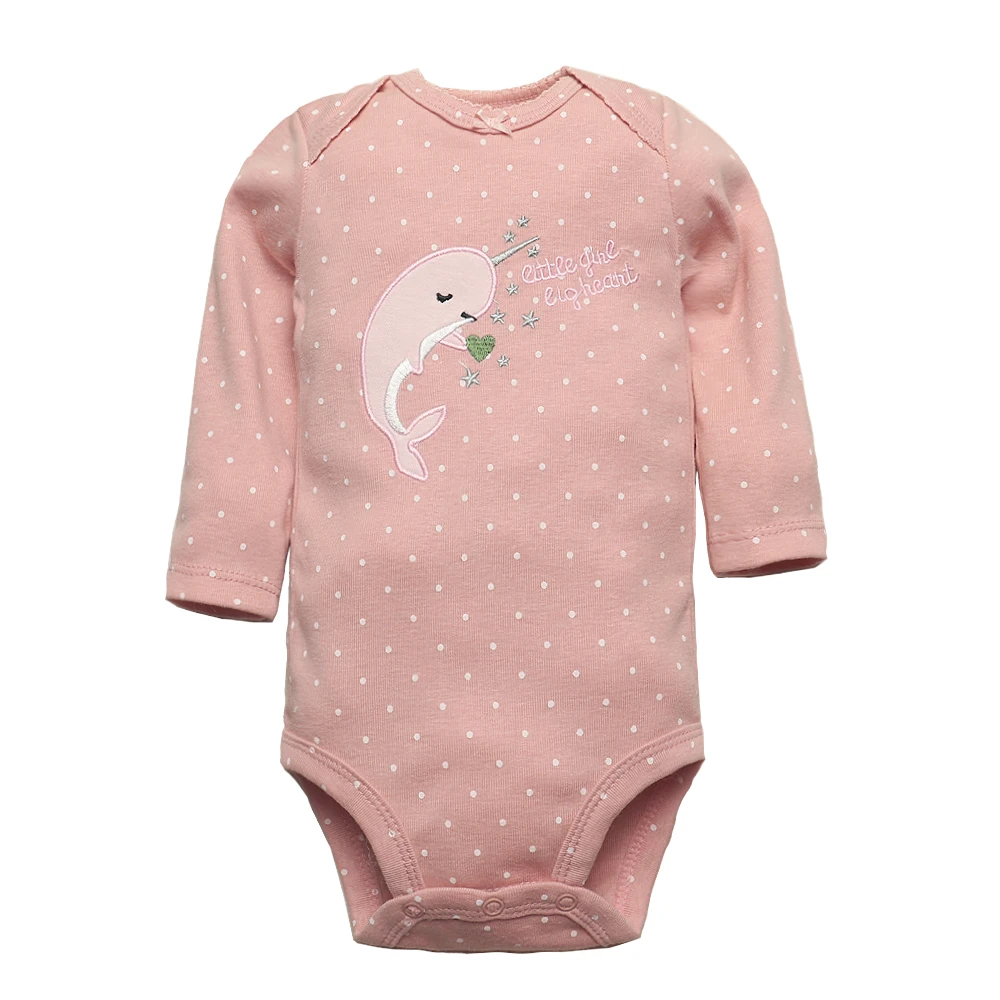 Newborn Baby Girl Clothes Long Sleeve 100% Cotton 5 PCS Baby Bodysuits Cartoon Underwear Infant Bebe Clothing 3-24M Jumpsuit