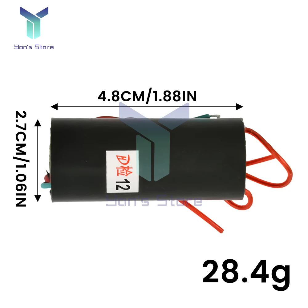 50KV حجم صغير الجهد العالي مولد قوس نبض العاكس الداعم محول قوس سترايك DC3.6-4.8V وحدة دفعة الجهد العالي