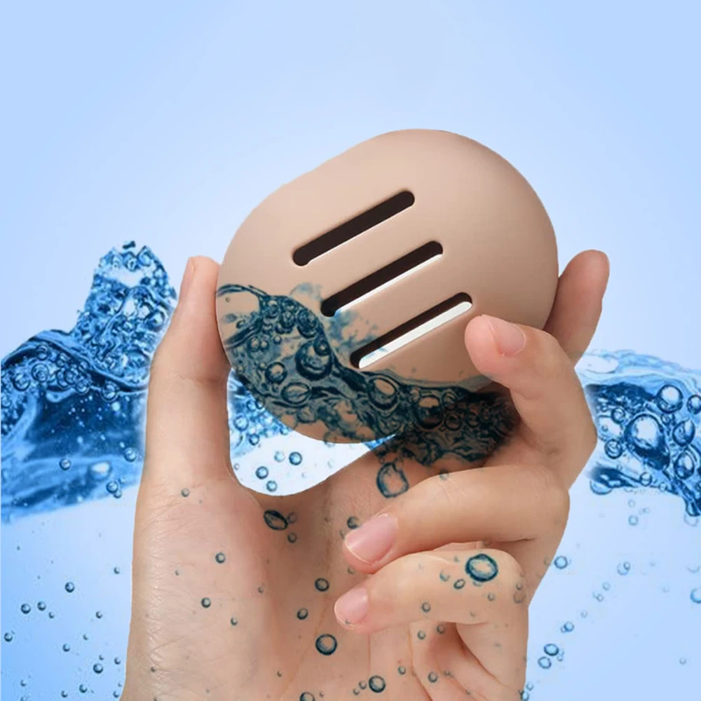 حقيبة سفر لإسفنجة المكياج، حقيبة تخزين إسفنجة تجميل مسامية من السيليكون صديقة للبيئة، حقيبة تخزين منتفخة للمكياج المحمولة للسفر C