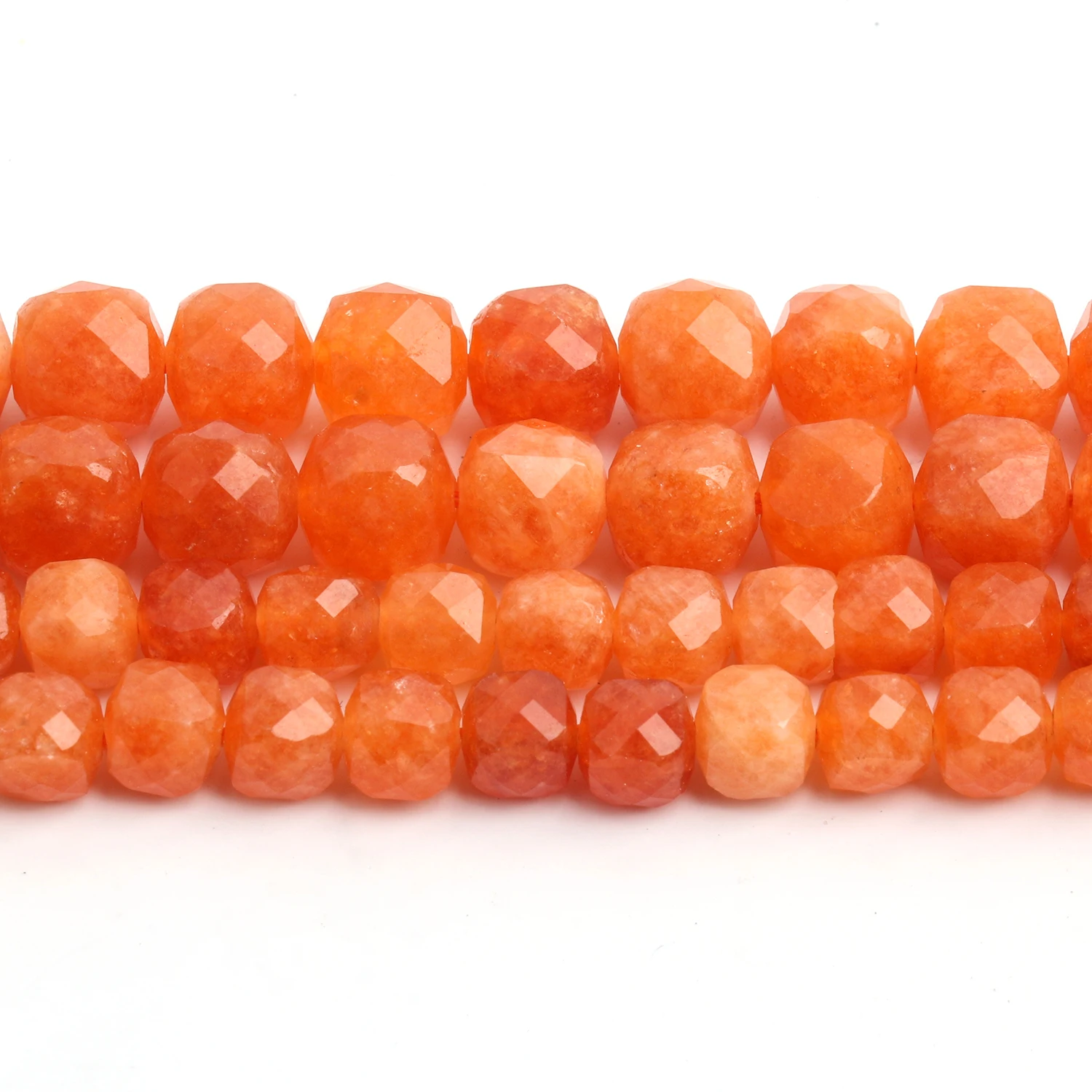 Wholesale AA Faceted Red Carnelian Jade Beads 6mm 8mm Loose Spacer Beads For Jewelry Making Diy Bracelet Necklace Accessories