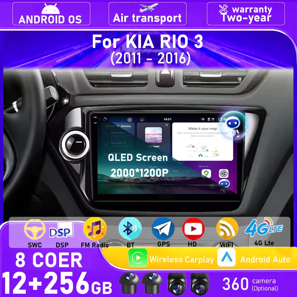 9 Inch For Kia Rio …