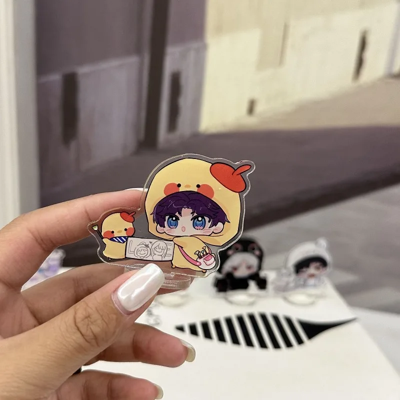 5 سنتيمتر/1.97in الحب والمساحة العميقة 5 قطعة لوحات قائمة شخصيات الاكريليك لعبة الأجهزة الطرفية لطيف اكسسوارات سطح المكتب الحلي الحرف لعبة #5