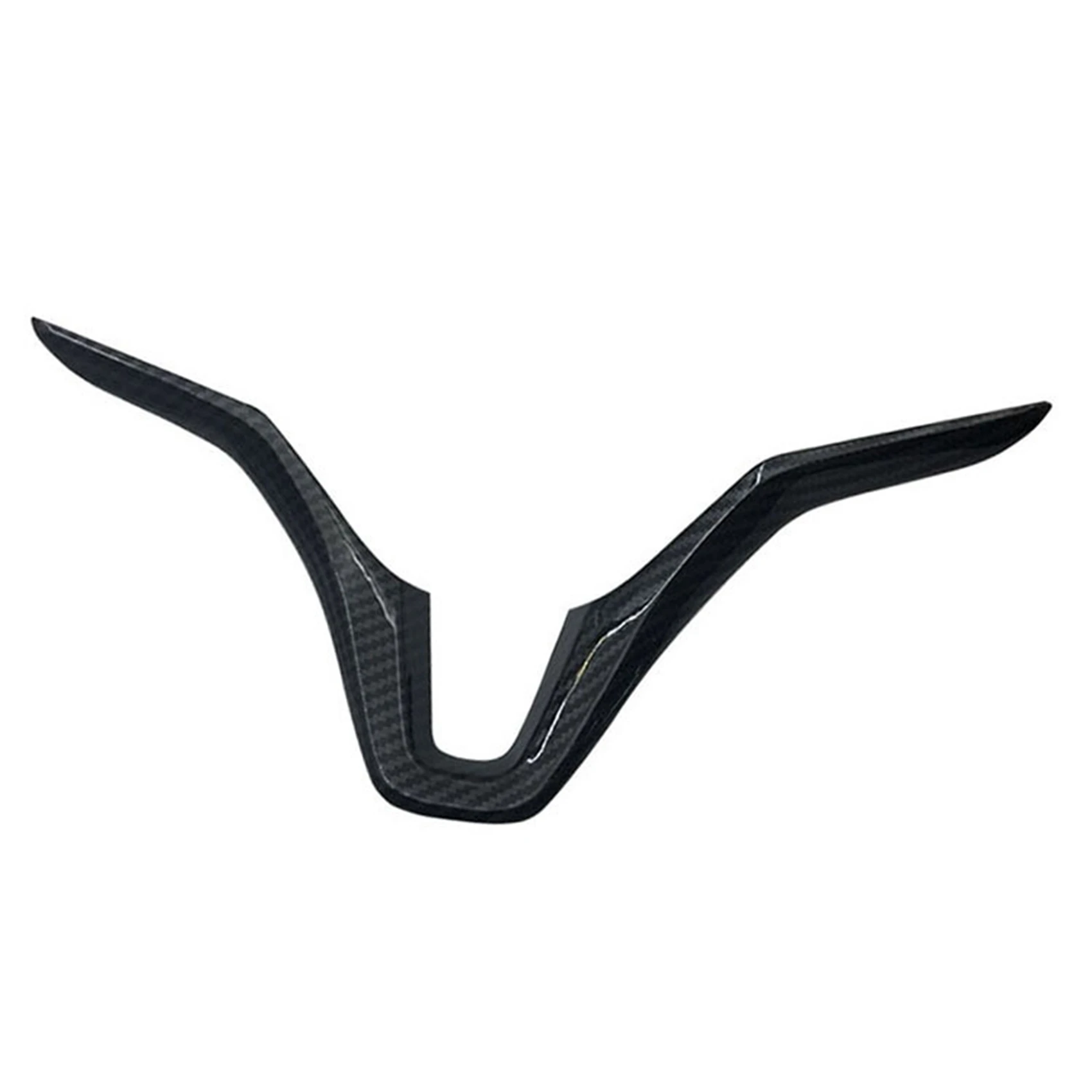 Cubierta embellecedora de Panel de volante de coche, adorno de lentejuelas de fibra de carbono para Honda Vezel HR-V HRV 2015 2016 2017