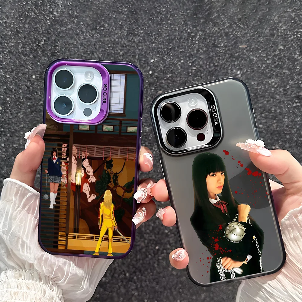 

Kill Bill Movie Gogo Yubari Phone Case For IPhone 17 16 15 14 13 12 11 Pro Max Plus Mini IMD Color Silver Shell