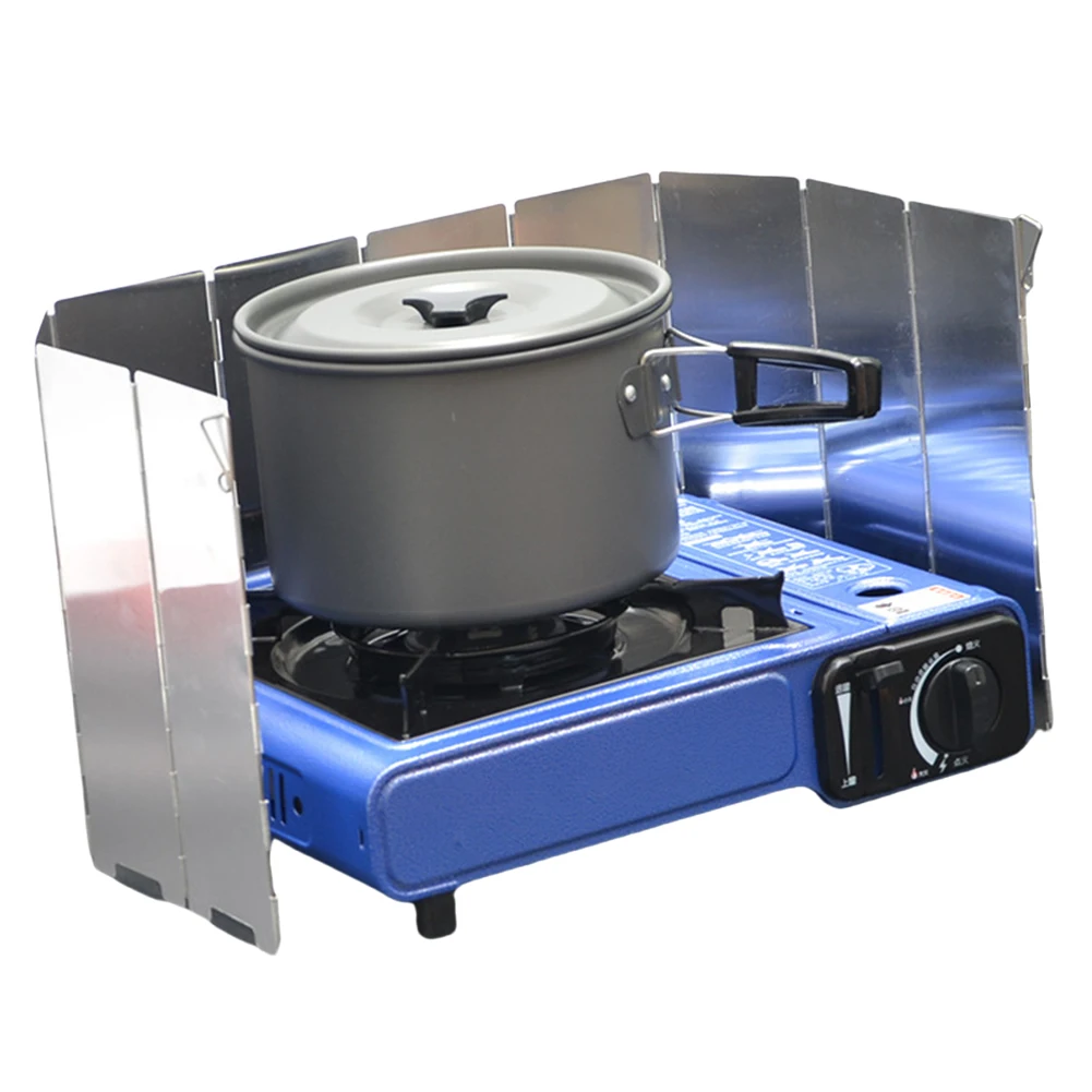 Aluminum Stove Wind Shield 1
