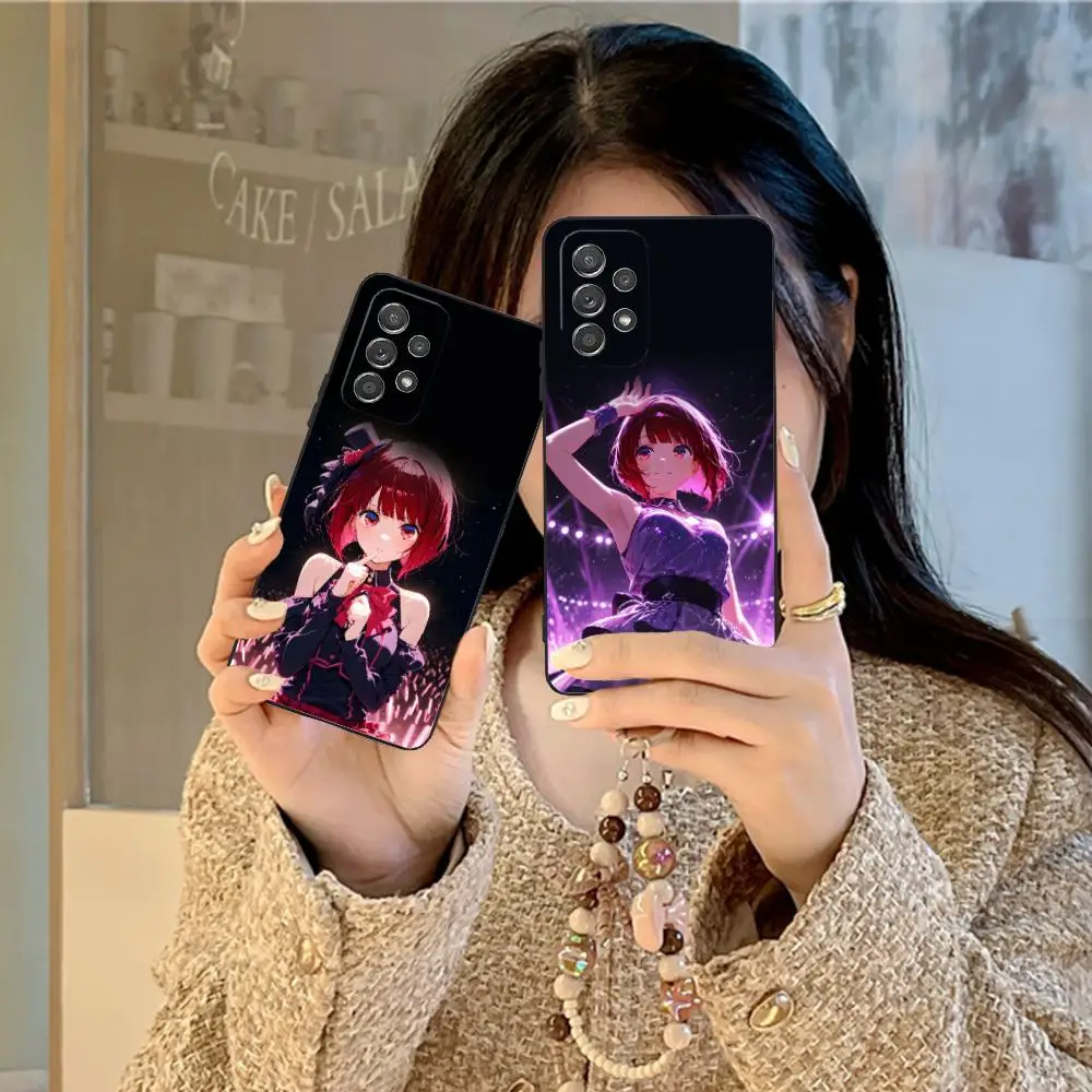 B-Komachi Kana Arima حافظة لهاتف سامسونج جالاكسي A73 72 71 70 56 55 54 53 52 36 35 34 23 16 15 5G لون الهواتف المحمولة الواقية