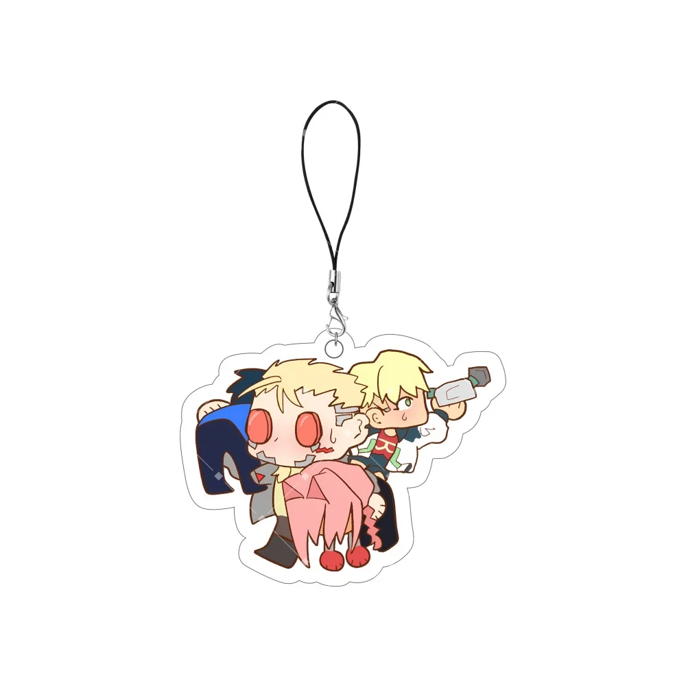 Cyberpunk Edgerunners Acrylic Keychain Anime Phone Strap David Martinez Adam Smasher Chibi Bag Pendant Itabag Decoration Gift