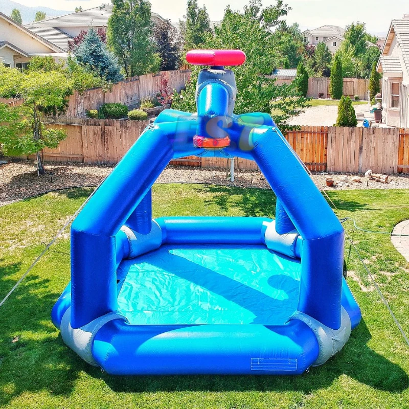 

High Quality Inflatable Water Splasher Game Oasis Bay Area Large Inflatable Summer Play Swimming Pool Backyard