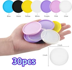 30pcs 2 Inch Discbound Discs Plastic Expander Discs Colored Binder Rings Book Binding Discbound Expansion Disc Planner Binders