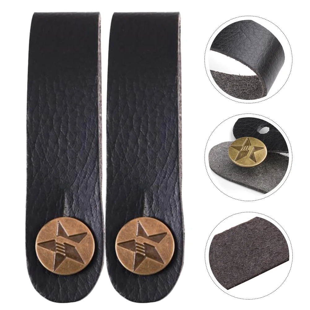 

4 Pcs Headband Strap Guitar Straps Acoustic Accessories Electric Headstock Pu Cool