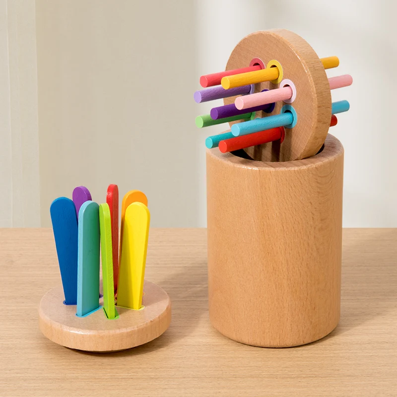 Jouets en bois pour l'éveil alth, aides pédagogiques, jeux cognitifs pour enfants, correspondance des couleurs et des formes, puzzle, éducation précoce