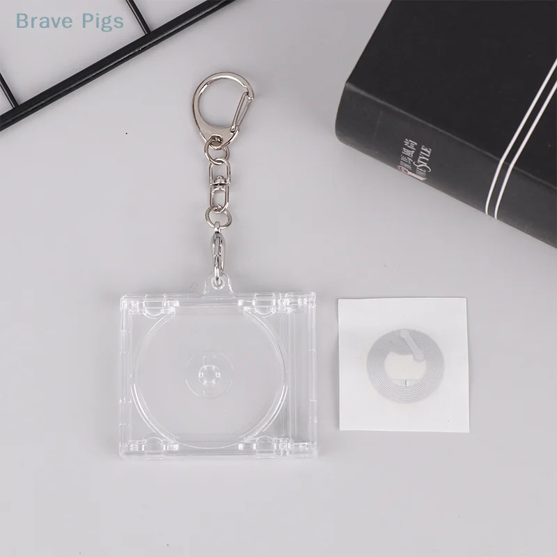 1 szt. Pusty album Mini etui na CD breloczek do plecaka DIY wiszący wystrój brelok wisiorek