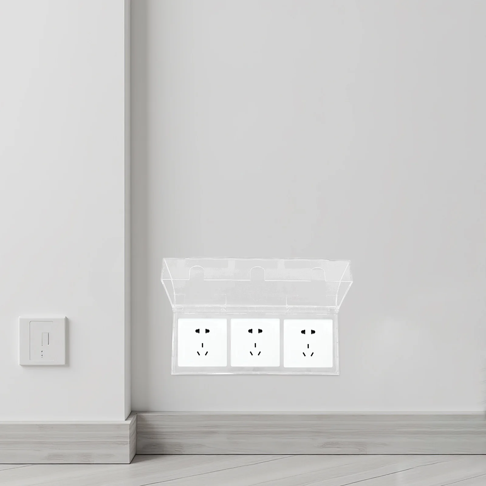 2 قطعة المطبخ الحمام مقاوم للماء التبديل المقبس غطاء صندوق الثلاثي Splashproof واقية مقبس كهربائي