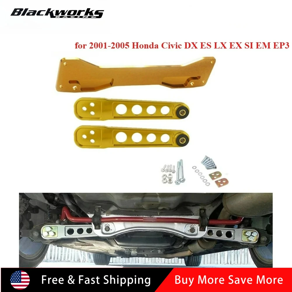 

Lower Suspension Control Arm Subframe Brace Bar for 2001-2005 Honda Civic DX ES LX EX SI EM EP3