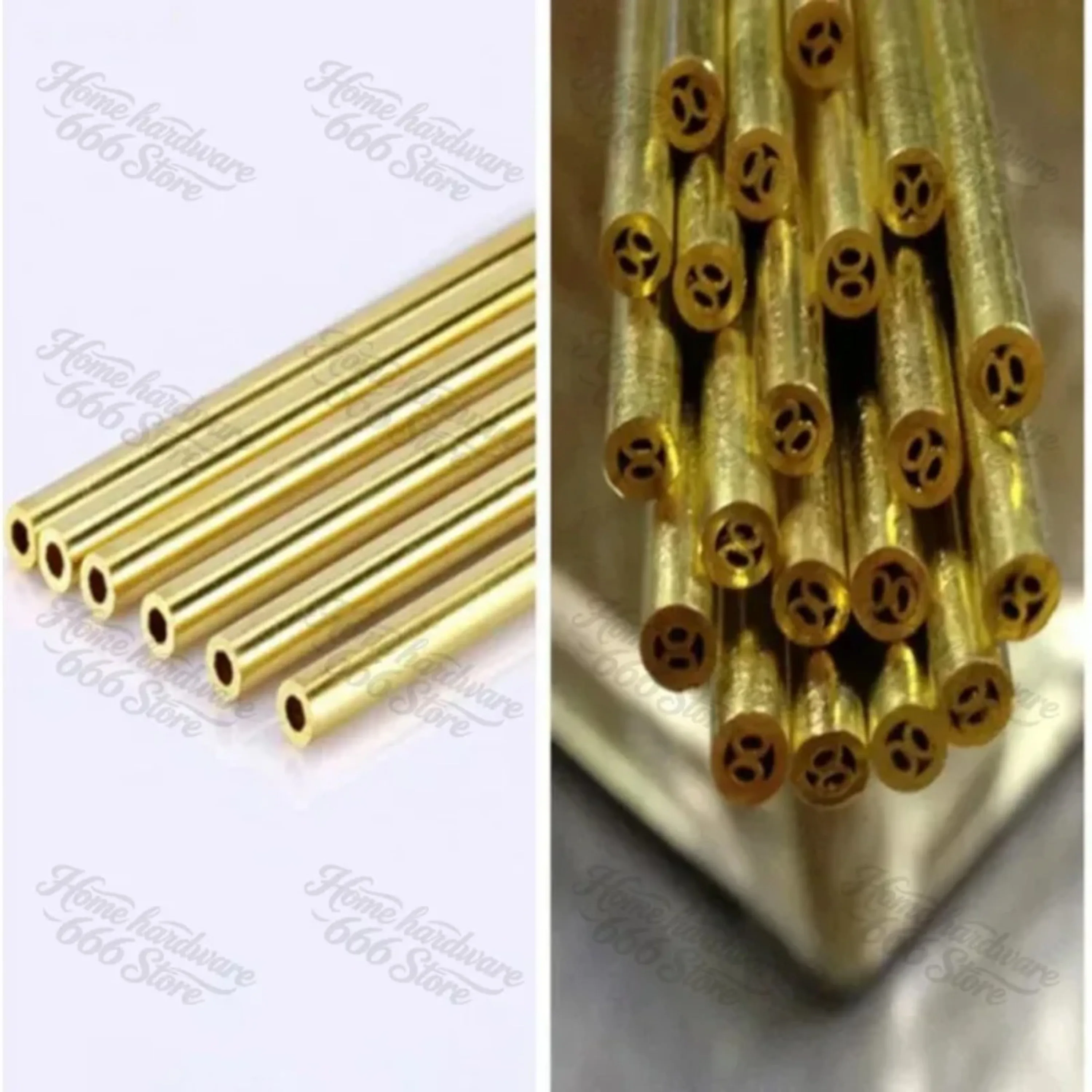 Drilling Brass Electrode Tube Multihole 4 Holes Diameter 1.0mm -3.0mm Length 400mm for WEDM Drilling Machine