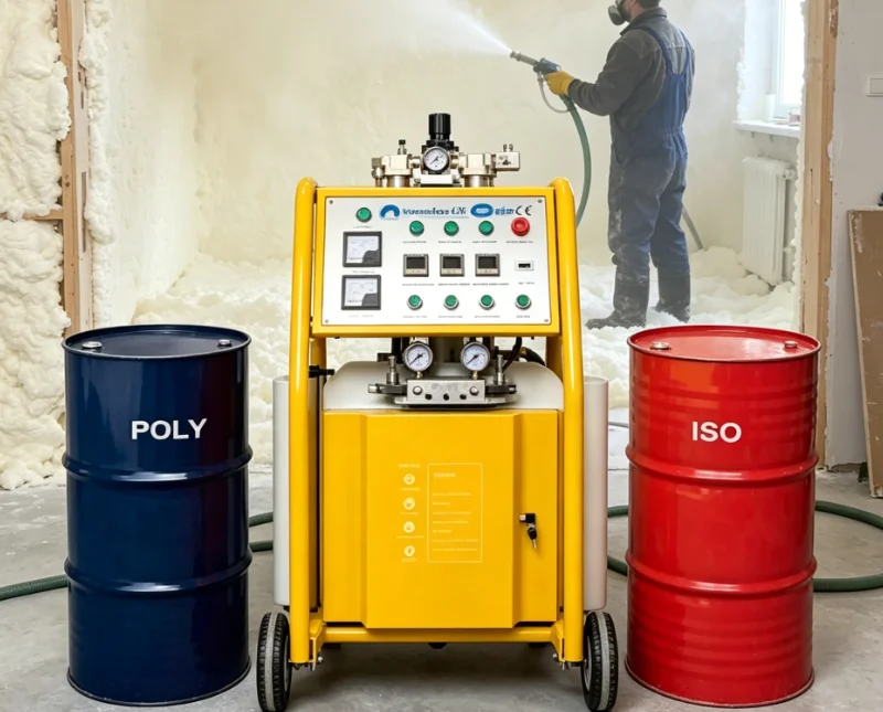 Electric Polyurea Spray Machine Two Component High Pressure Waterproof Coating Equipment Mobile Truck Rig Coater