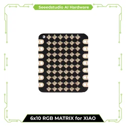 Seeed Studio 6x10 RGB MATRIX for XIAO - total 60 LEDs onboard, 1m*1m WS2812B LED, 21 x 17.5mm thumb-sized, wearable