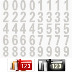 Car or House Door Street Address Mailbox Number Digits Numeral Car Room Gate Vinyl Decal Reflective Stickers White