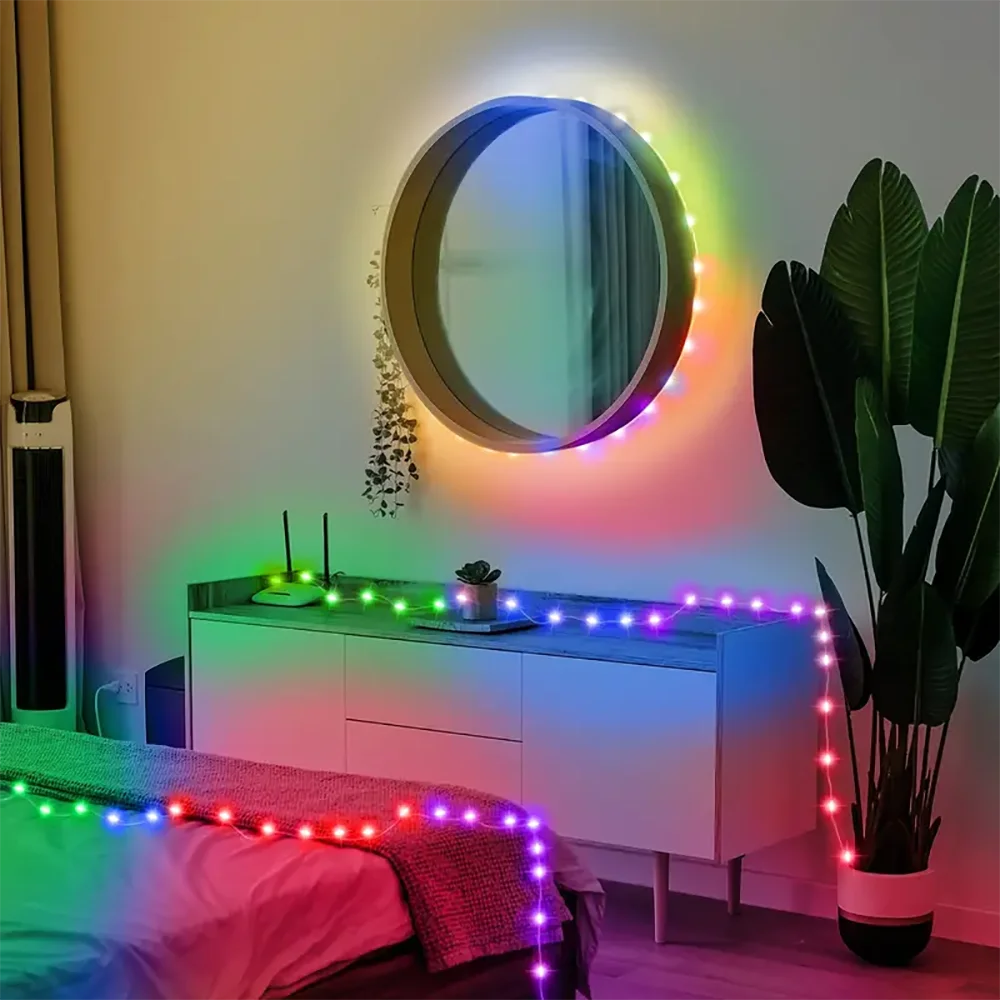 5M/10M/15M/20M USB Alimentato Fata Luci Della Stringa Impermeabile Con 8 Modalità di Illuminazione Telecomando Compleanno Decorazione Della Festa Nuziale