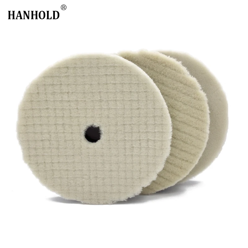 Imported Car Polishing Pads 6 Inch Wool Polishing Pads Japan Polishing Disc Light Cutting Waxing Car Polish Pad for Car Polisher