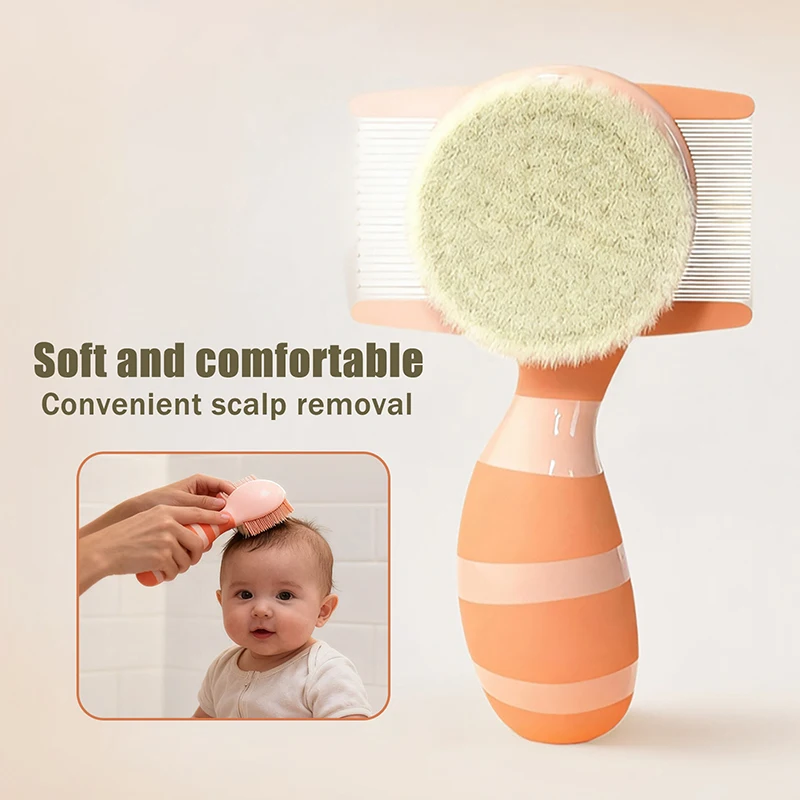 3in1 Anti-Scratch Baby Care Comb Set Newborn Hairbrush Infant Head Massager Kids Comb