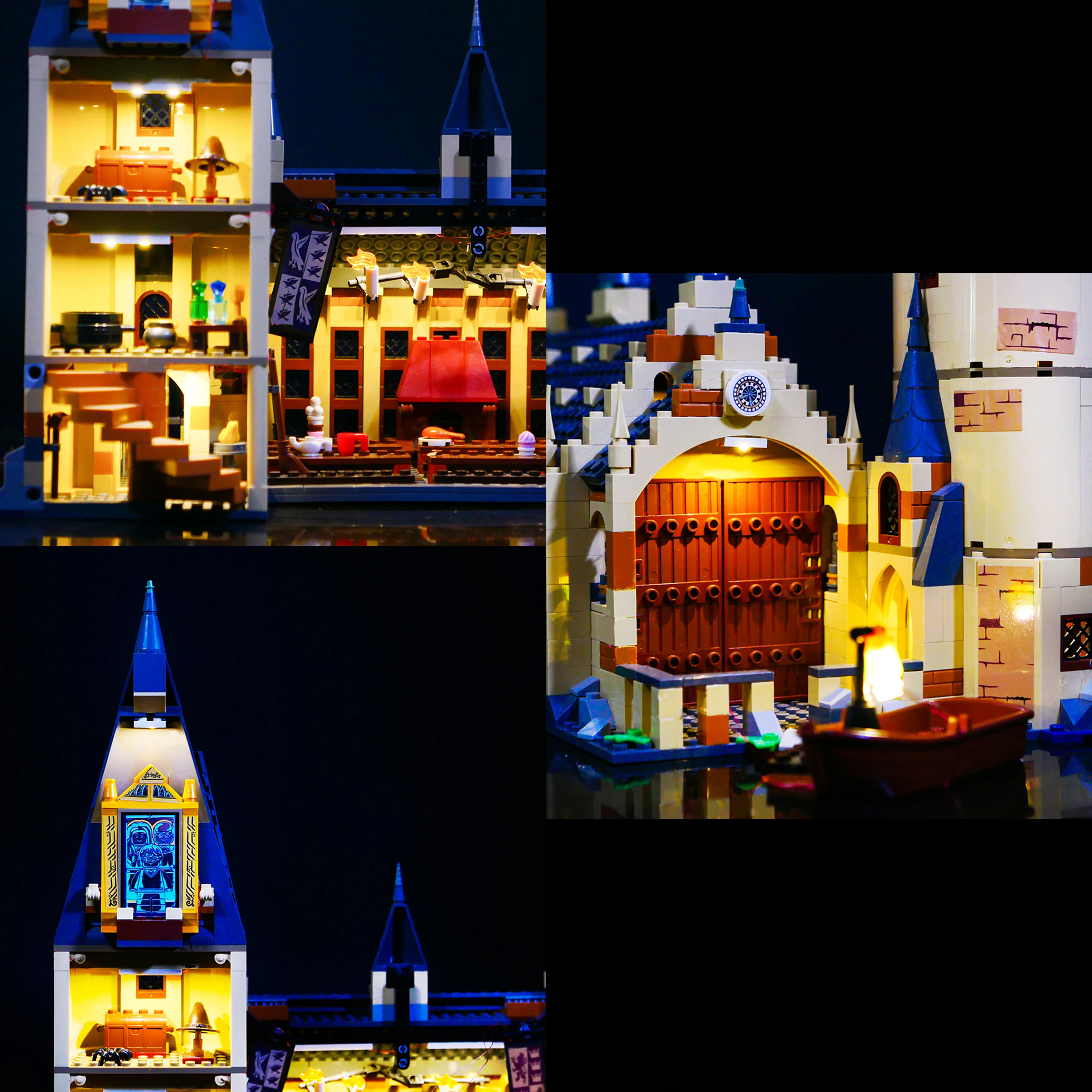 DIY-Baustein-LED-Beleuchtungsset für das Modell 75954 Magic World Castle Hall, dekoratives Beleuchtungszubehör für Display und Geschenk