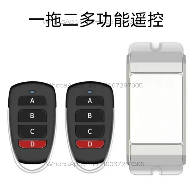 Universal Wireless Remote Receiver Module For Electric Auto Sliding Gate Access Control Multi-button Transmitter Kit