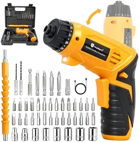 

Аккумуляторный электрический шуруповерт MulWark 4V с 46 насадками – перезаряжаемый прецизионный инструмент для домашних проектов и ремонта