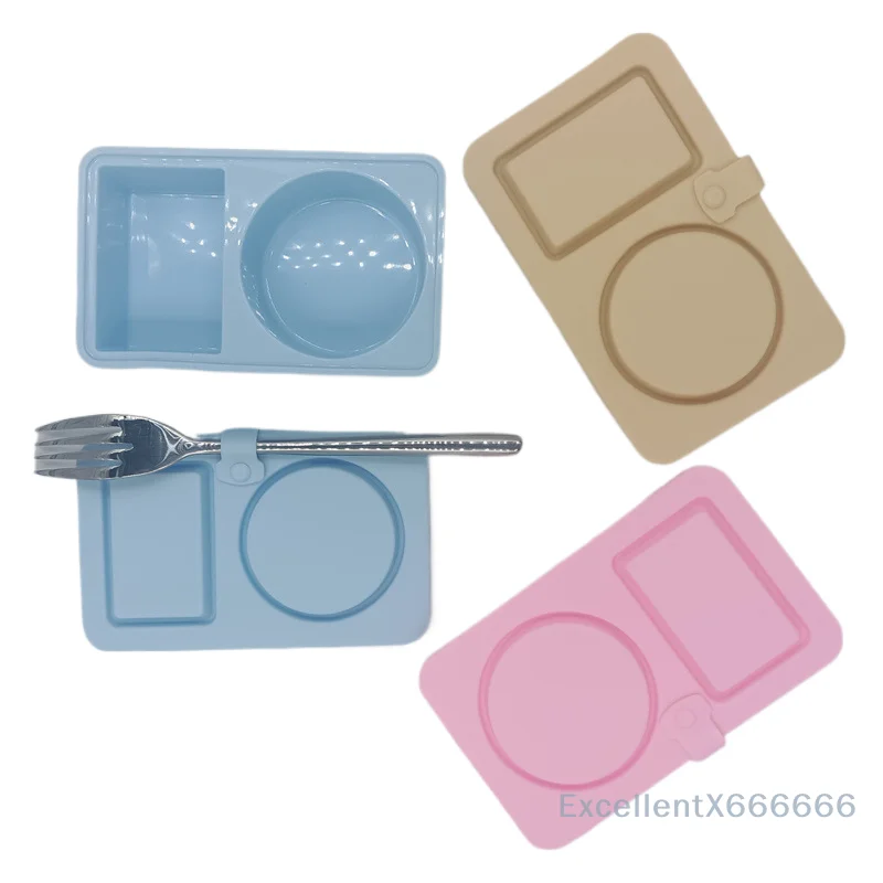 

Silicone Reusable Snack Containers With Lids, Double Compartment Snackle Box Containers
