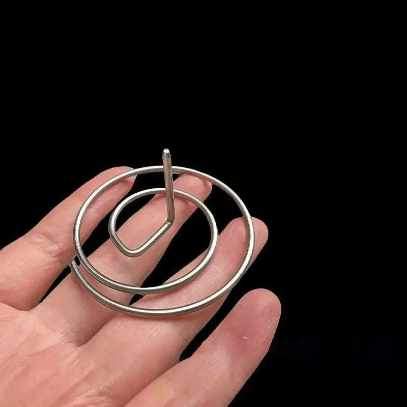 2/5/10pcs Stainless Steel Moxa Stick Holders With Spiral Base, Heat Resistant
