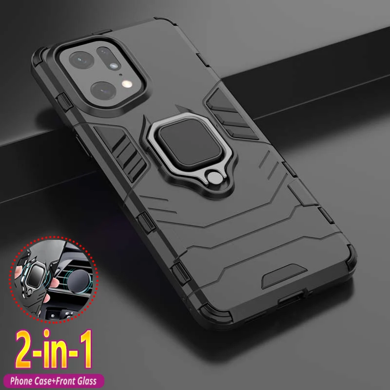 Phone Case For OPPO Find X5 Pro X3 X2 Lite X 5 Bumper Holder Shockproof Armor Cover Coque for Realme GT Neo 2 GT2 2T 5G Fundas