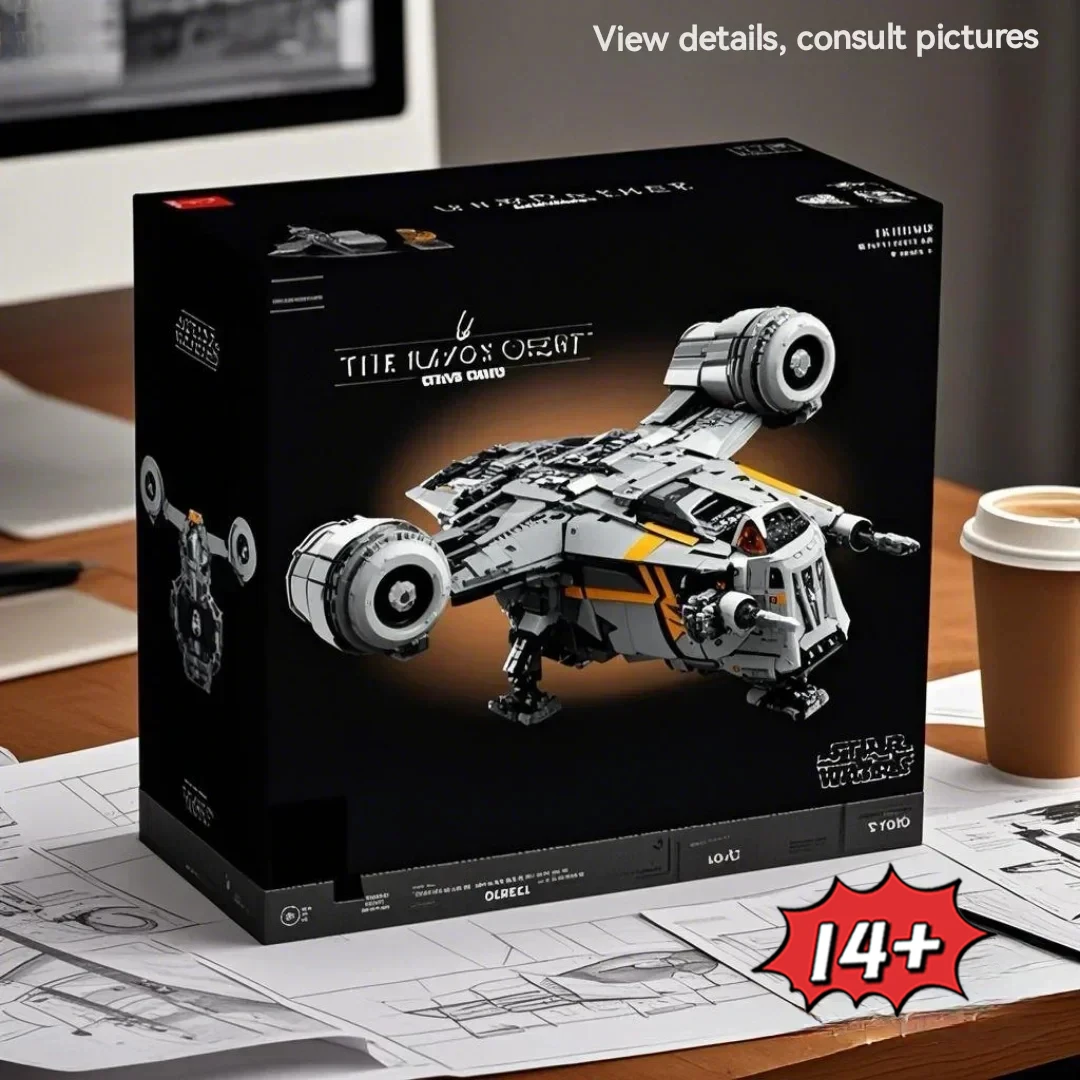 

MINISO DISNENY 6187Pcs The Razor Crest Building Blocks Model 75331 Spacecraft Bricks Toys for Boys Christmas Birthday Gifts