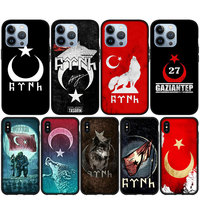 Türkiye Republic Of Turkey Flag Soft Cover Case for iPhone 15 14 13 12 Mini 11 Pro X XR XS Max 7 8 Plus + 15+ Phone Casing