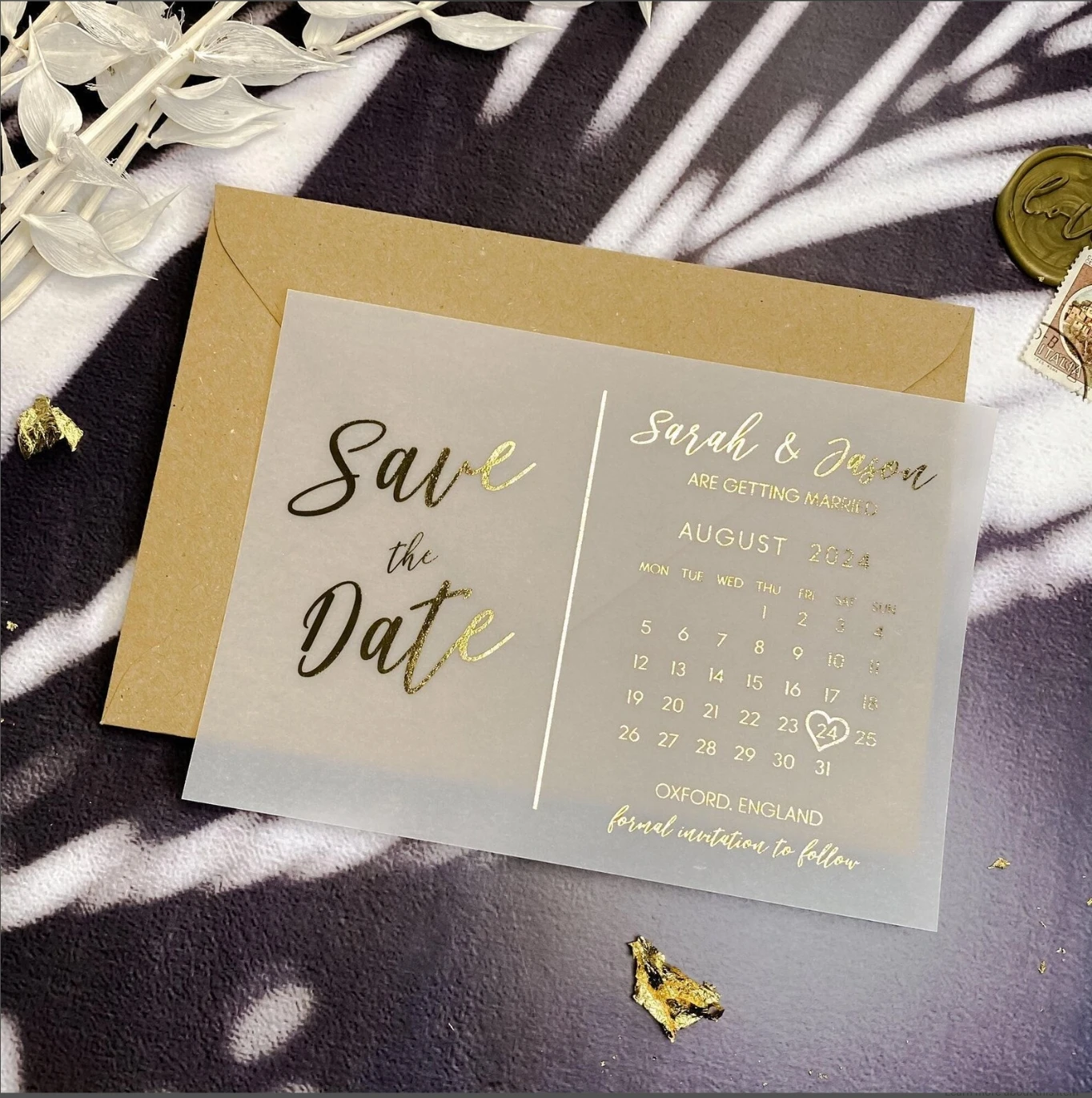 Foil Save The Date … - image