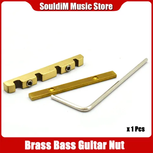 1 Uds. Tuerca de puente de bajo de latón con campana ajustable de 38MM para bajo de 4 cuerdas