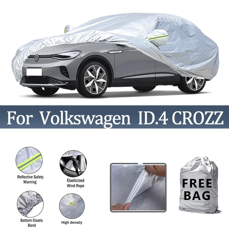 

Для Volkswagen ID.4 CROZZ автомобильный чехол уличные защитные чехлы снежный солнцезащитный козырек водостойкий пылезащитный внешний УФ автомобильные аксессуары