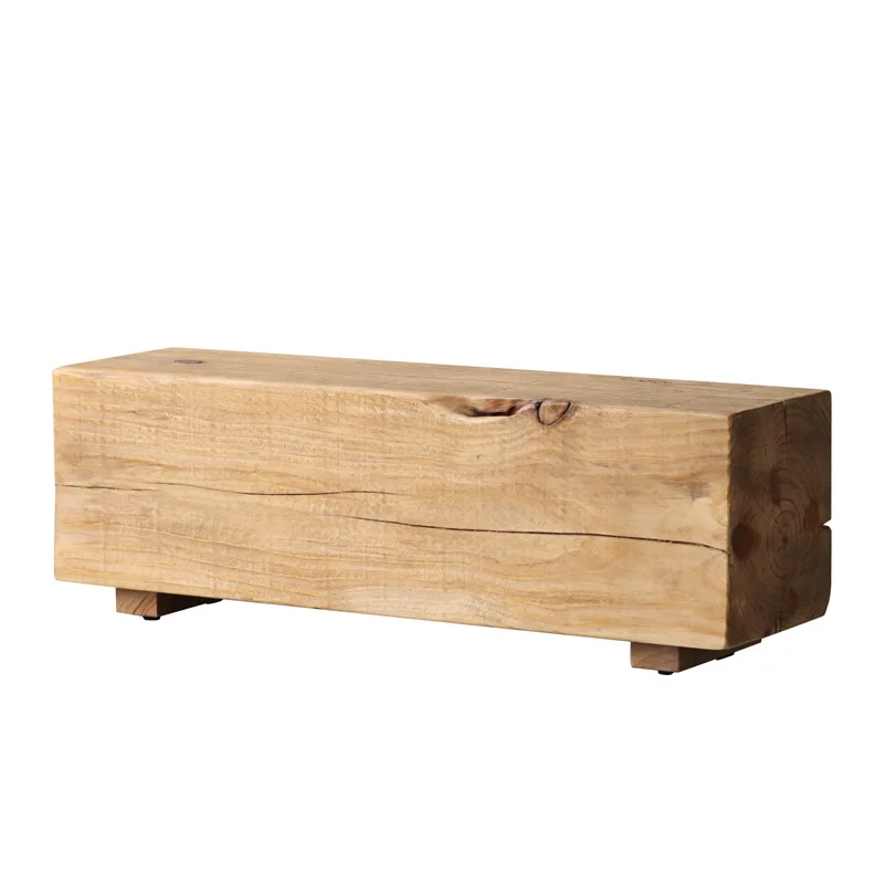 

Solid Wood Pine Coffee Table Simple Log Tea Table Bench Original Ecological Japanese Living Room Furniture Tea Table