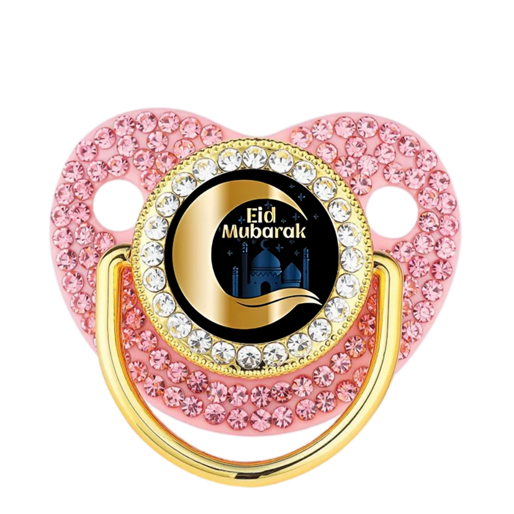 

Bling Rhinestone Islamic Pattern Baby Dummy BPA-Free Infant Pacifier 0-12M